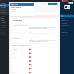 Page screenshot: WP Control  → Settings