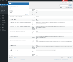 Page screenshot: WP Control  → Transients viewer