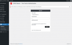 Page screenshot: 2FAS Classic &rarr; Personal settings