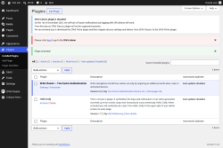 Page screenshot: Plugins &lsaquo; Test site &mdash; WordPress