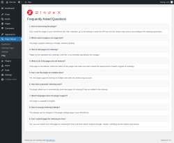 Page screenshot: Page Indexer → FAQ