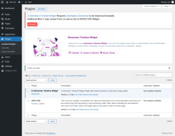 Page screenshot: Plugins &lsaquo; Test site &mdash; WordPress