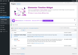Page screenshot: Plugins &lsaquo; Test site &mdash; WordPress