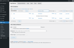 Page screenshot: Settings &rarr; 404 Solution