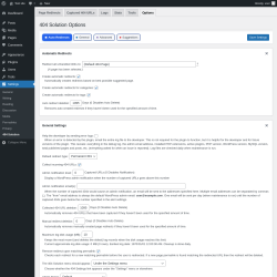 Page screenshot: Settings &rarr; 404 Solution &rarr; Options