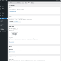 Page screenshot: Settings &rarr; 404 Solution &rarr; Tools