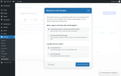 Page screenshot: Settings &rarr; 404 Solution