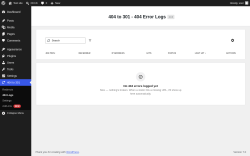 Page screenshot: 404 to 301 &rarr; 404 Logs