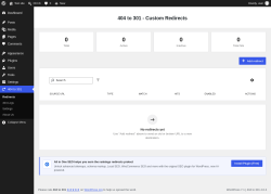 Page screenshot: 404 to 301