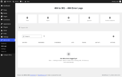 Page screenshot: 404 to 301 &rarr; 404 Logs
