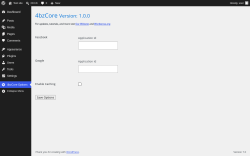 Page screenshot: 4bzCore Options