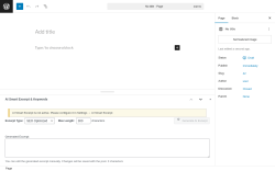 Page screenshot: Add Page ‹ Test site — WordPress