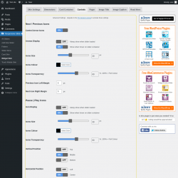 Page screenshot: Responsive Slider &rarr; Widget Skin &rarr; Controls