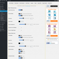 Page screenshot: Responsive Slider &rarr; Card Skin &rarr; Controls