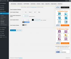Page screenshot: Responsive Slider &rarr; Card Skin &rarr; Card Container