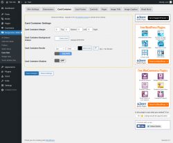Page screenshot: Responsive Slider &rarr; Card Skin &rarr; Card Container