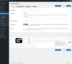 Page screenshot: Responsive Slider &rarr; Add New Slider