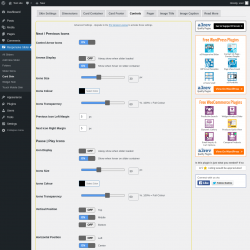 Page screenshot: Responsive Slider &rarr; Card Skin &rarr; Controls