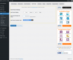Page screenshot: Responsive Slider &rarr; Card Skin &rarr; Card Footer