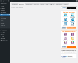 Page screenshot: Responsive Slider &rarr; Card Skin &rarr; Dimensions