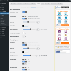 Page screenshot: Responsive Slider &rarr; Card Skin &rarr; Controls