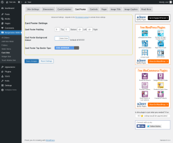Page screenshot: Responsive Slider &rarr; Card Skin &rarr; Card Footer