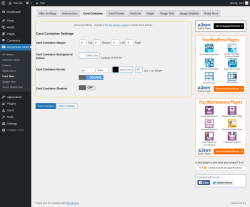 Page screenshot: Responsive Slider &rarr; Card Skin &rarr; Card Container