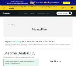 Page screenshot: aBlocks →  Get Pro
