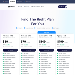 Page screenshot: aBlocks →  Get Pro