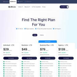 Page screenshot: aBlocks →  Get Pro