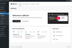 Page screenshot: Dashboard - aBlocks
