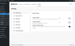 Page screenshot: aBlocks → Settings