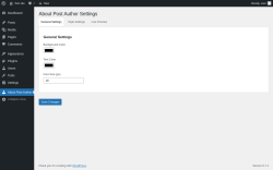 Page screenshot: About Post Author