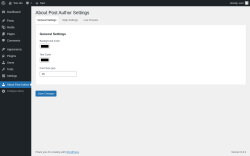 Page screenshot: About Post Author