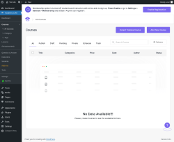 Page screenshot: Academy LMS → Courses