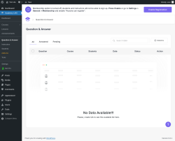 Page screenshot: Academy LMS → Question & Answer