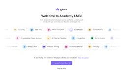 Page screenshot: Academy Setup Wizard