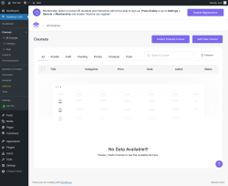 Page screenshot: Academy LMS → Courses