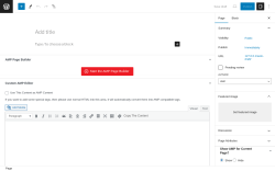 Page screenshot: Add New Page &lsaquo; Test site &mdash; WordPress