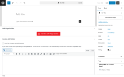 Page screenshot: Add New Post &lsaquo; Test site &mdash; WordPress