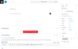 Page screenshot: Add Post ‹ Test site — WordPress