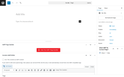 Page screenshot: Add Page &lsaquo; Test site &mdash; WordPress