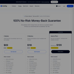 Page screenshot: OneTap &rarr; Get PRO