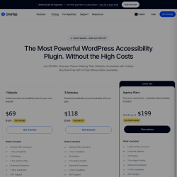 Page screenshot: OneTap &rarr; Get PRO