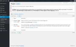 Page screenshot: Plugins &lsaquo; Test site &mdash; WordPress