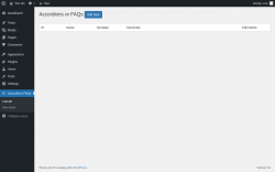 Page screenshot: Accordions FAQs