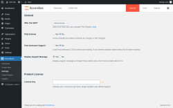 Page screenshot: Accordions &rarr; Settings