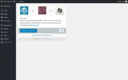 Page screenshot: ‹ Test site — WordPress