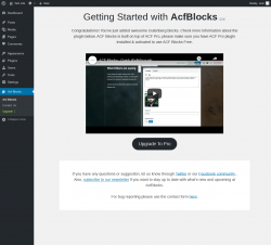 Page screenshot: Acf Blocks