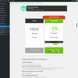 Page screenshot: Acf Blocks → Upgrade  ➤